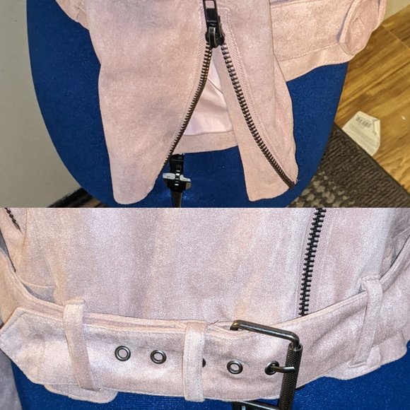 BB Dakota Moto Jacket Faux Suede - Picture 4 of 8